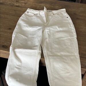 White A&F Denim Pants